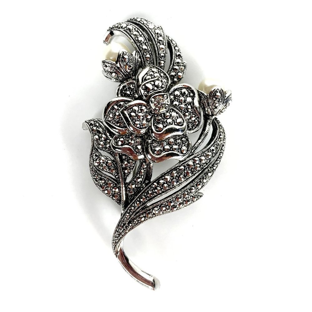 VINTAGE Floral Brooch KJL Kenneth Jay Lane for Avon